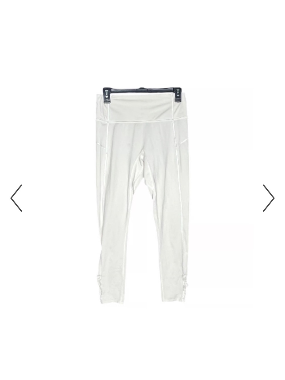 Free people movement white leggings and white racerback bra